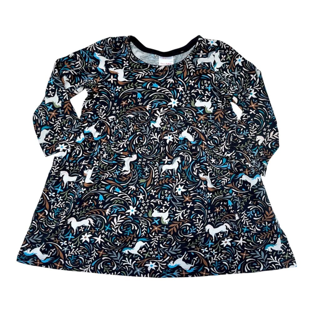 Hanna Andersson Unicorn Pocket Playdress Size 3